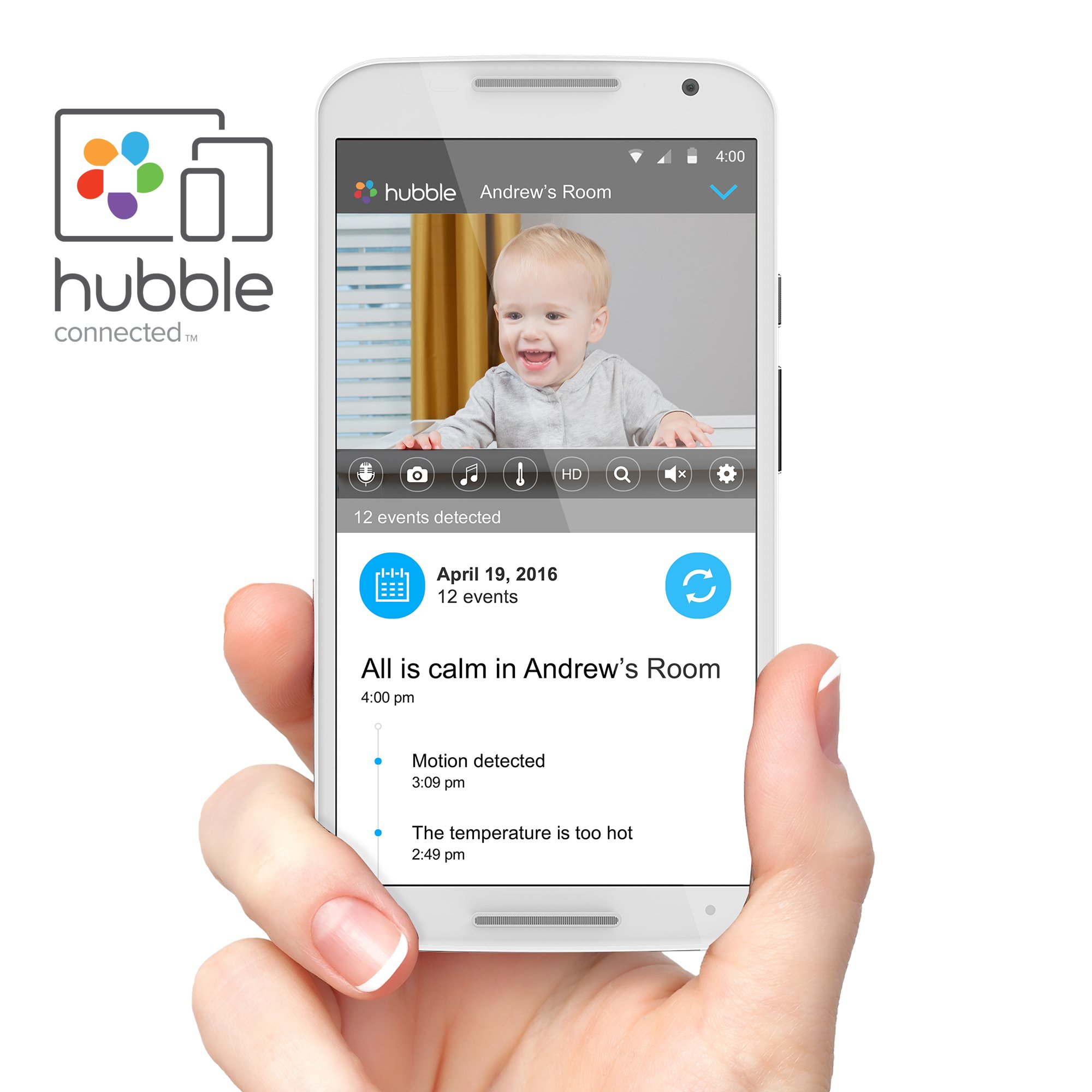 Motorola Wi-Fi Baby Monitor MBP845-2Connect for Home Security