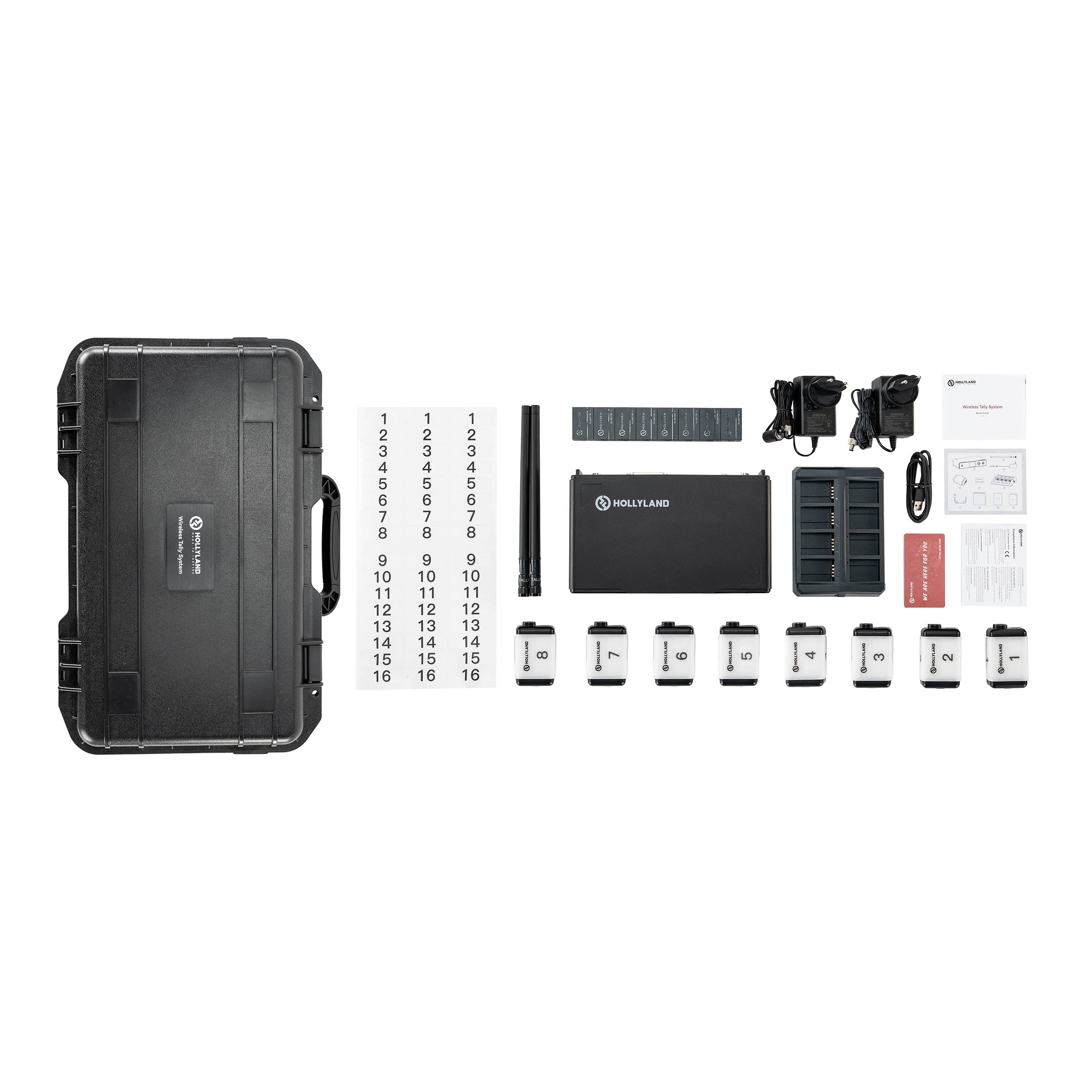 Wireless Tally System with 8 LED Lights - Professional Studio Broadcast Equipment for Live Streaming & Video Production