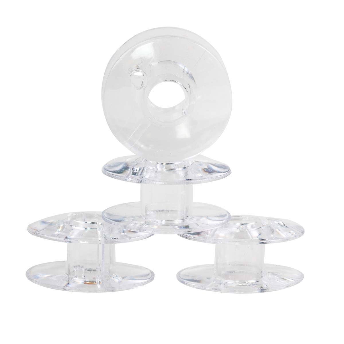 SINGER Class 66 Clear Plastic Sewing Machine Bobbins - 4 Pack Replacement Bobbins for Singer, Brother, Janome & More | Perfect for Quilting, Dressmaking & DIY Sewing Projects