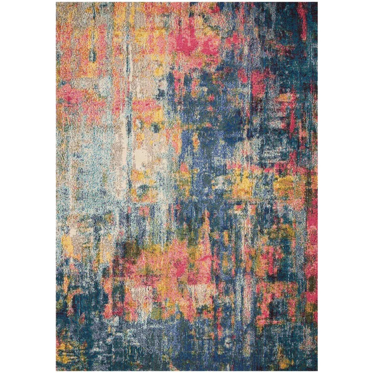 Nourison Celestial Blue/Yellow 5'3