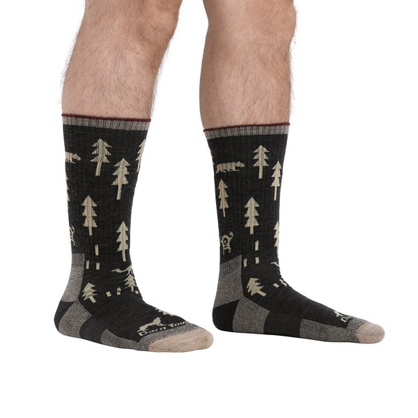 ABC Boot Midweight Hiking Socks for Men - D1964M - Moisture Wicking & Cushioned Support for Outdoor Adventures, Camping & Trekking