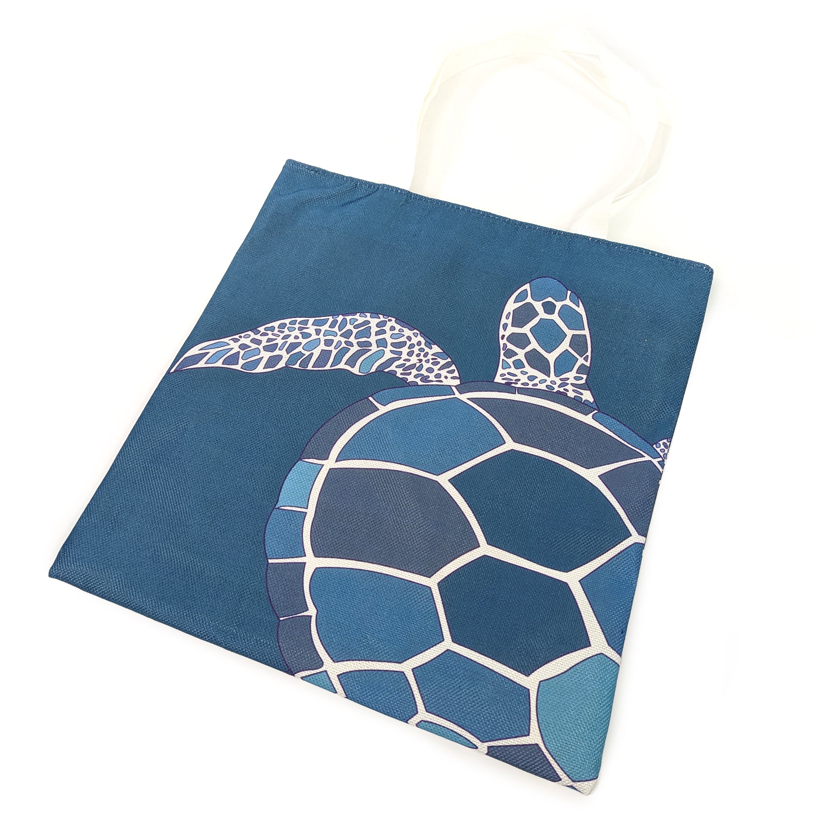 Eco-Friendly Green Turtle Shoulder Shopping Bag - Reusable Grocery Tote for Women & Men - Perfect for Groceries, Beach Trips & Daily Errands