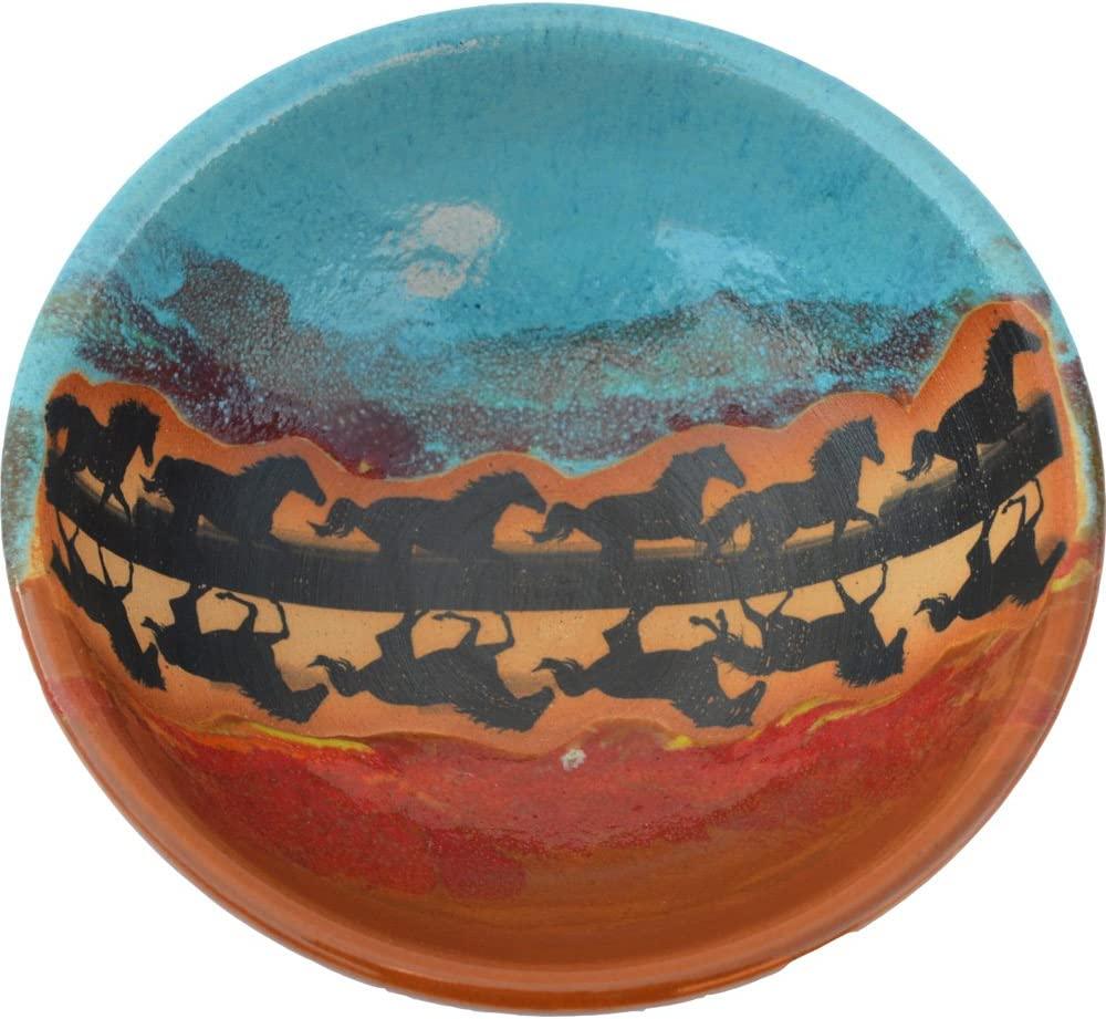 Premium Indian Summer Horses Dinnerware Set - Elegant Ceramic Plates & Bowls for Dining, Entertaining & Home Decor - Perfect for Holidays, Parties & Farmhouse Style Kitchens