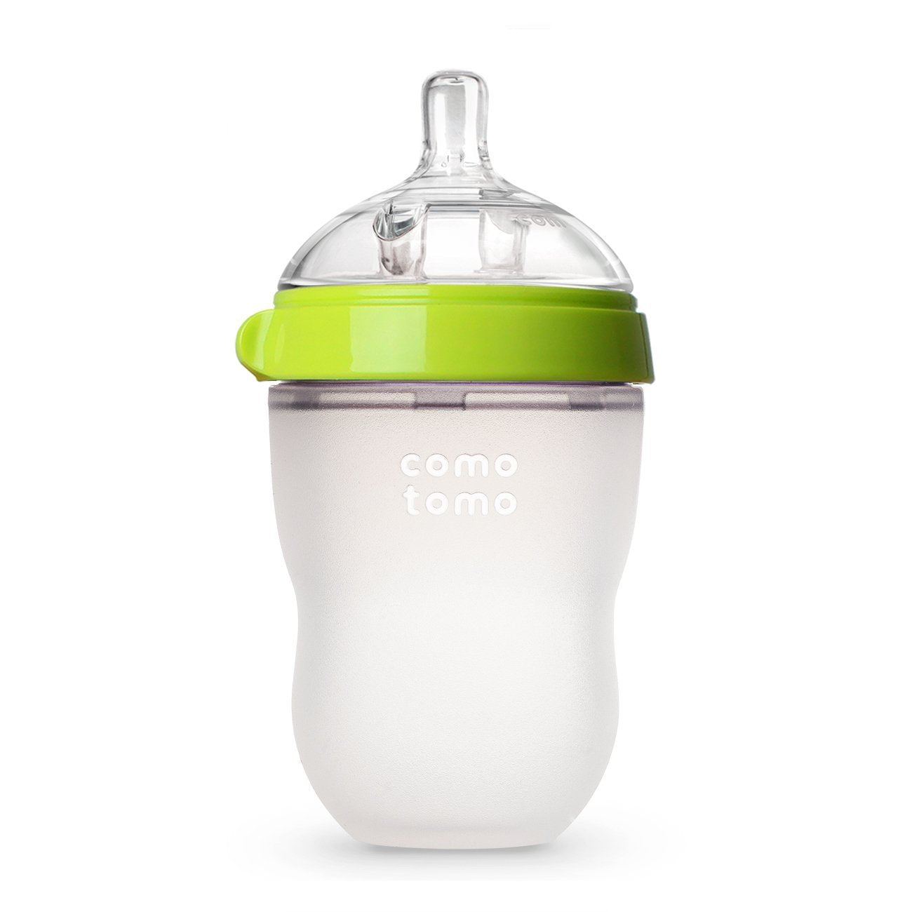 Natural Feel Baby Bottle 8 oz - BPA-Free Silicone Feeding Bottle for Newborns & Infants - Perfect for Breastfeeding Transition, Daycare & On-the-Go Feeding