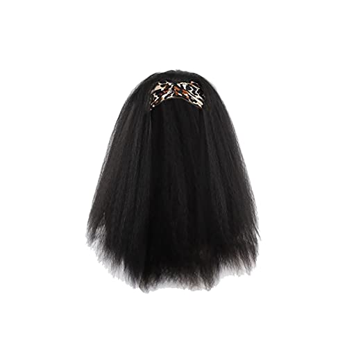 Short Human Hair Lace Front Wigs - Black Straight Headband Wig for Women | Long Straight Hair with Natural Look | Perfect for Cosplay, Daily Wear & Special Occasions
