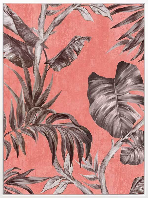Book of Palms I Canvas Art Print - Tropical Botanical Wall Decor for Living Room, Bedroom & Office - Premium Framed Artwork for Home & Office Decor