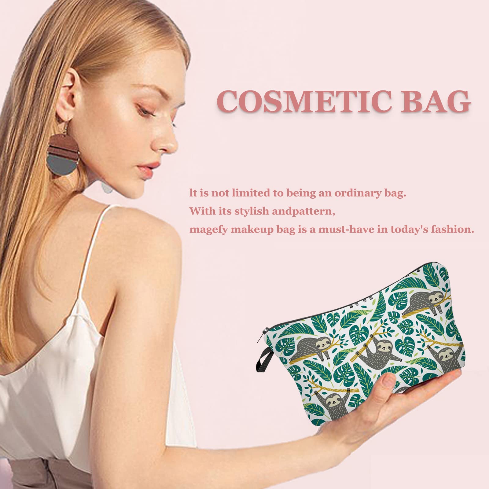 Waterproof Cosmetic Bag for Women - 2 Pack Travel Makeup Pouch for Purse & Toiletry Organizer | Perfect for Girls' Travel & Daily Use