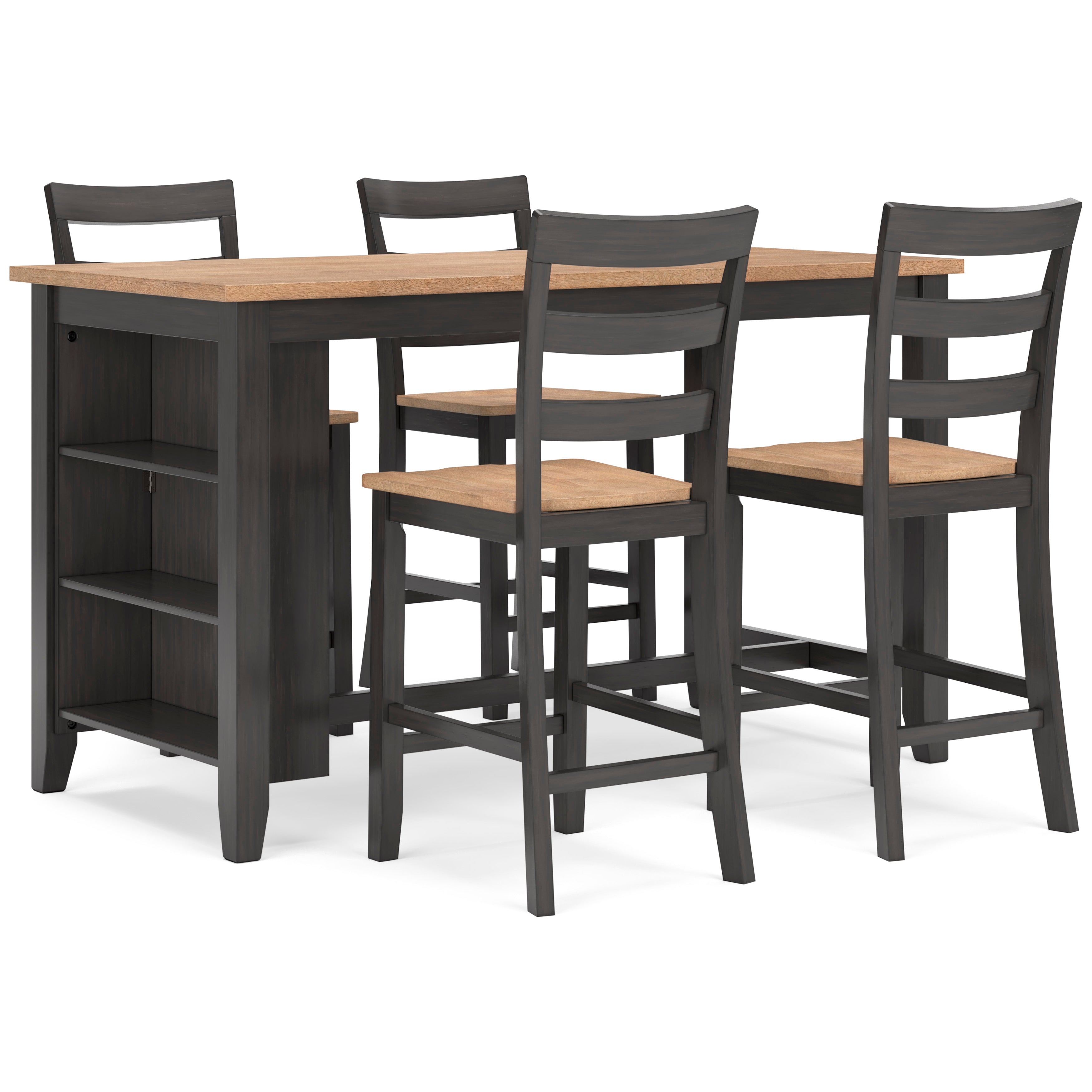 Georgina Counter Table - Stylish & Functional Kitchen Island for Small Spaces | Perfect for Dining, Food Prep & Extra Storage