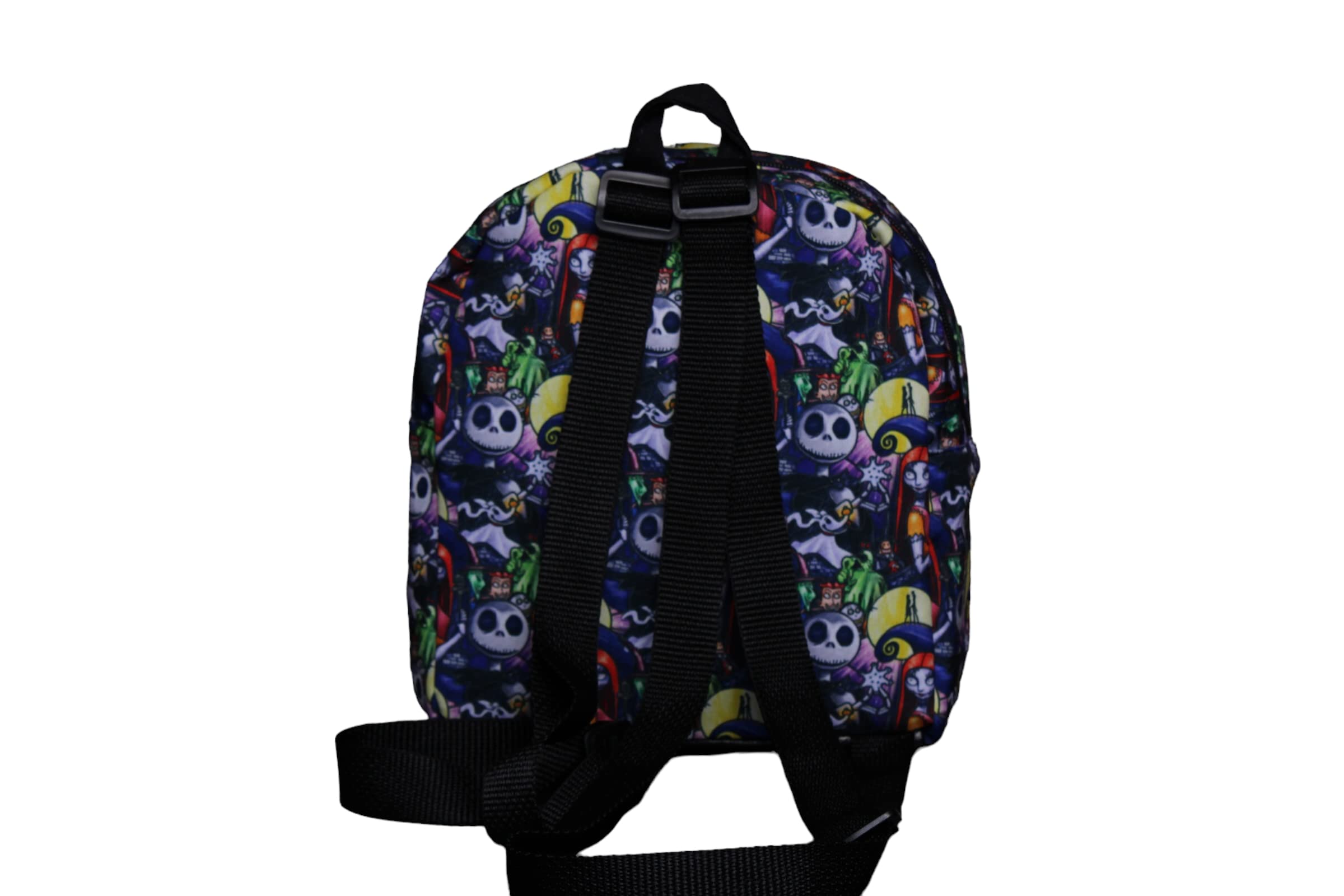 Nightmare Before Christmas Mini Backpack - Jack and Sally Themed Small Backpack for Cosplay, Halloween, Disney Fans | Perfect for Theme Parks, Conventions & Daily Use