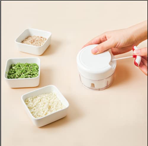 180ML Vegetable & Fruit Chopper - Garlic Onion Spice Mincer, Handheld Food Processor for Baby Food Prep | Perfect for Meal Prep, Smoothies & Healthy Cooking