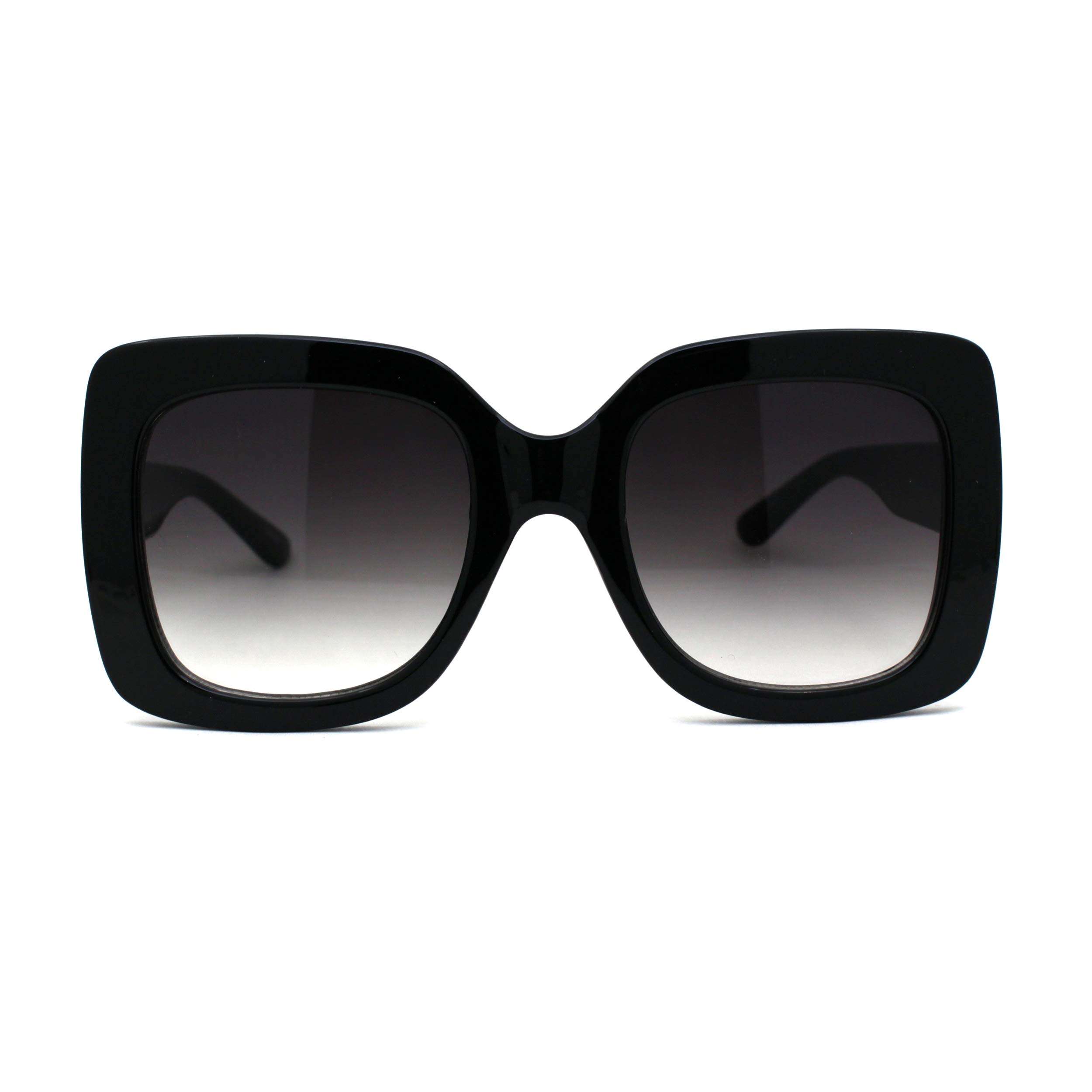 Women's Fashion Thick Plastic Rectangle Butterfly Sunglasses UV Protection - Stylish Accessory for Beach, Driving & Outdoor Activities
