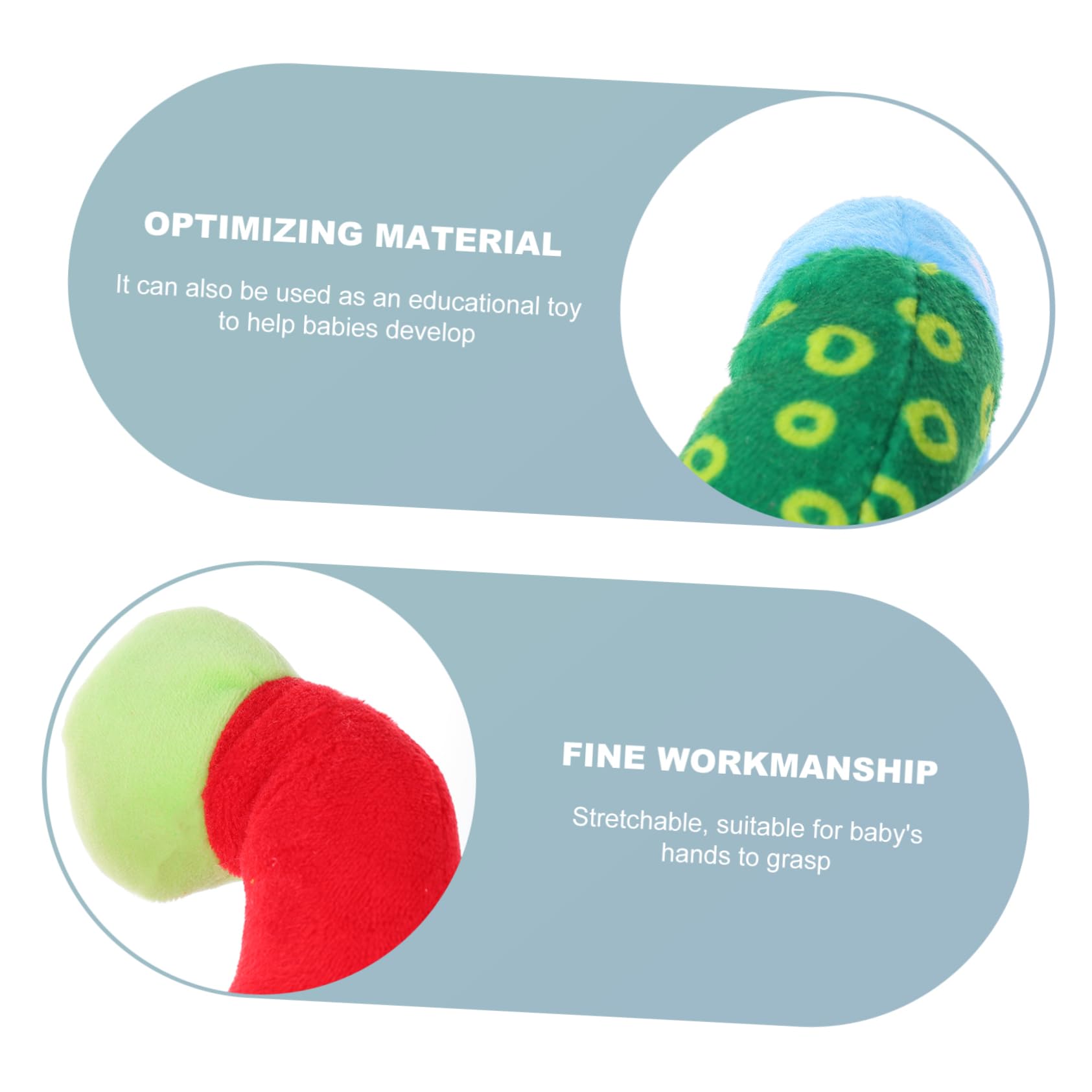 KOMBIUDA Soft Plush Animal Bed Toy for Car, Pram & Crib - Red Sensory Stuffed Animal for Babies & Toddlers | Perfect for Travel, Nursery & Sensory Play