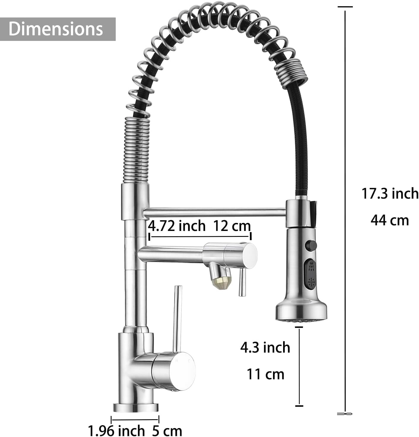 3-Way Kitchen Faucet with Built-In Water Filter - Brushed Nickel Drinking Water Faucet for Sink | Perfect for Clean Drinking Water & Modern Kitchen Upgrades