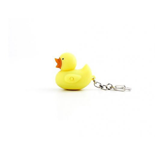 Kikkerland LED Duck Keychain Light - Bright Mini Flashlight for Keys, Perfect for Nighttime Safety & Finding Keyholes - Ideal for Camping, Hiking, and Emergency Use