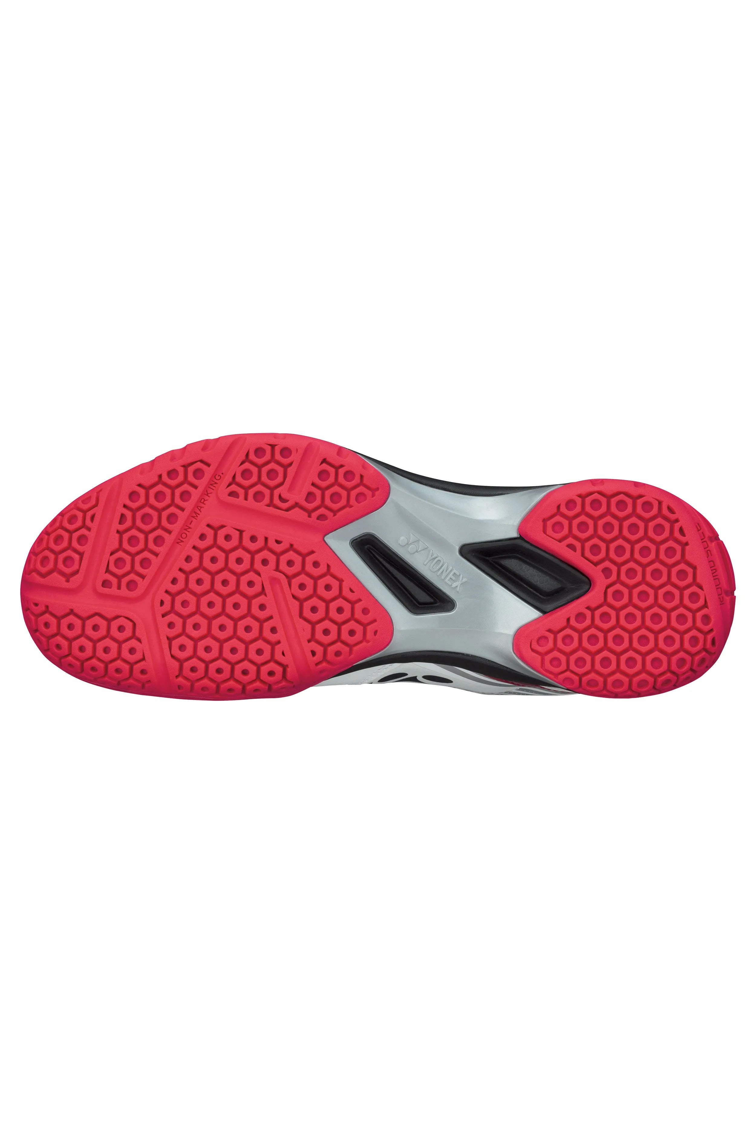 Yonex Power Cushion 65 X Badminton Shoes - White/Red - Lightweight & Cushioned for Enhanced Performance - Perfect for Competitive Play & Training