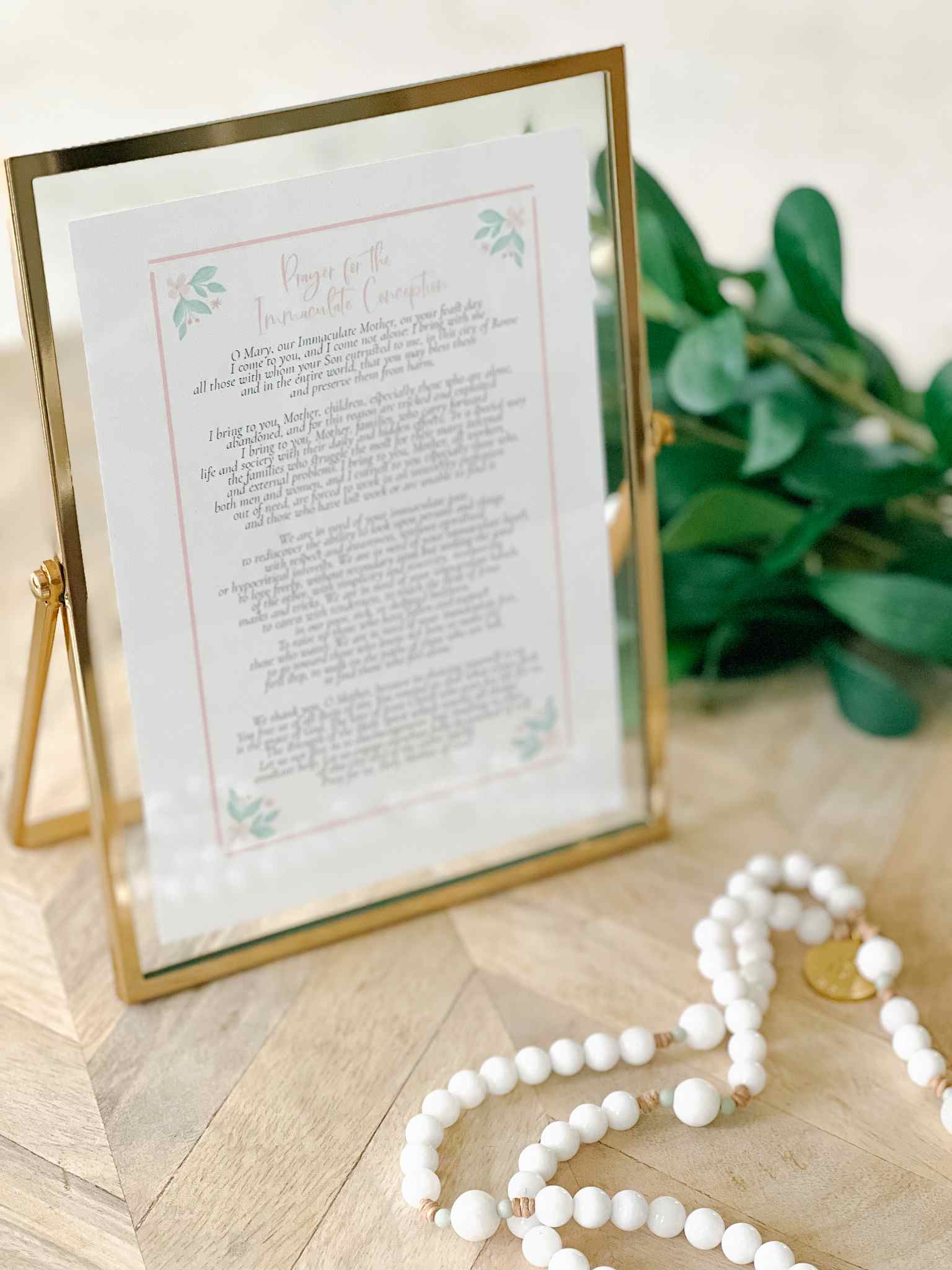 Free Printable Prayer for the Immaculate Conception - Catholic Devotional Art for Home, Church & Gift Giving