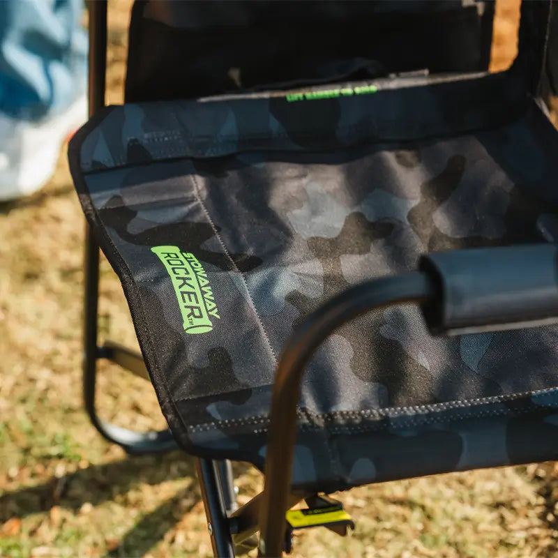 Stowaway Rocker™ - Compact Folding Rocking Chair for Camping, Travel & Small Spaces - Portable Outdoor Rocker for Patio, RV, Apartment & Nursery - Lightweight & Easy to Store