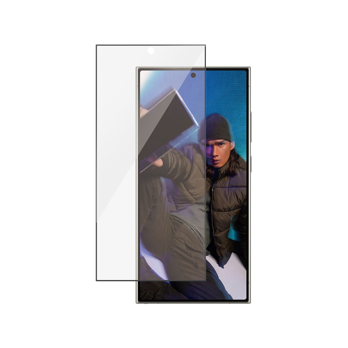 Panzer Hybrid Screen Protector for Samsung Galaxy S24 Ultra - Anti-Scratch, Bubble-Free, HD Clear Protection for Work & Outdoor Use