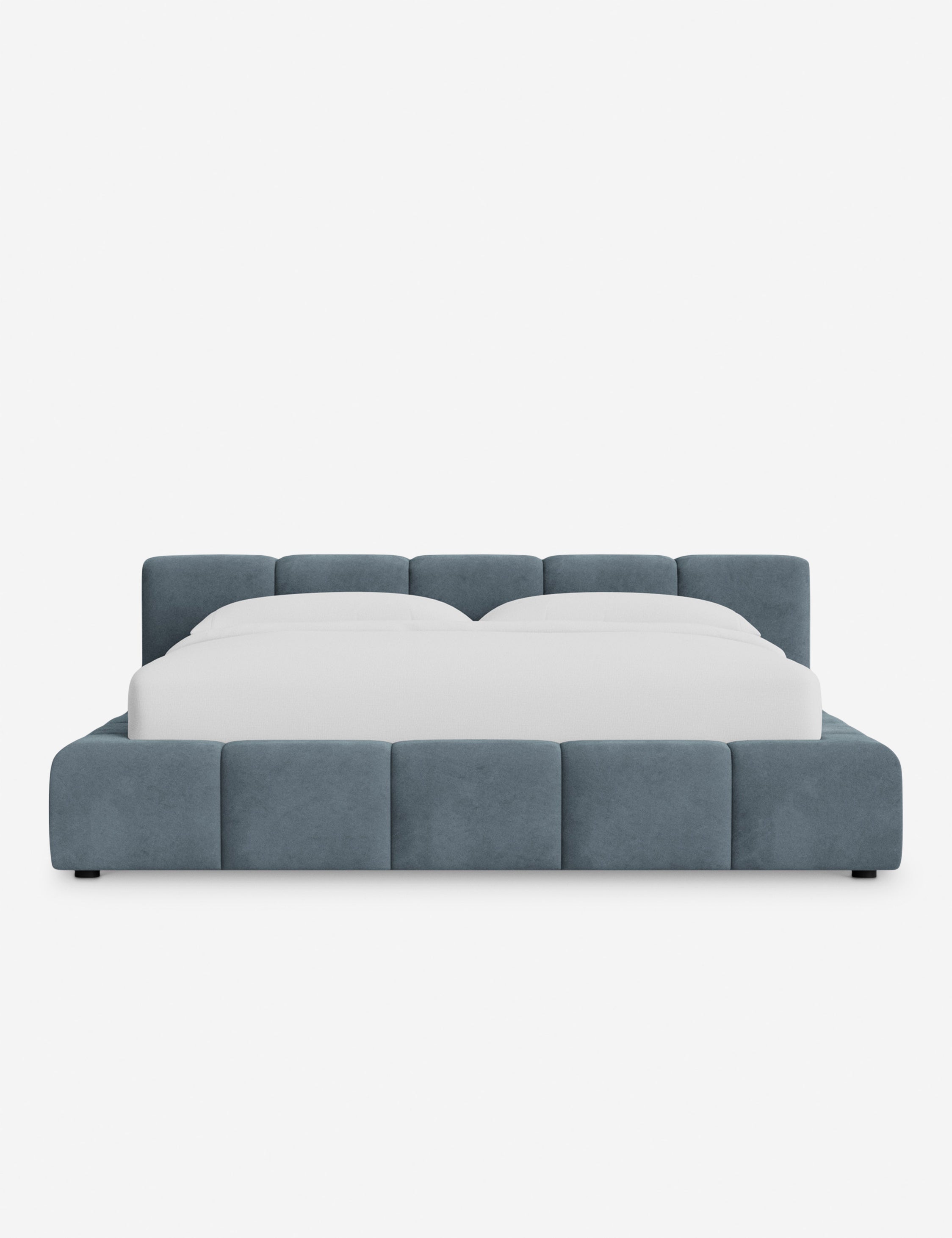 Cambry Platform Bed Frame - Modern Minimalist Wooden Bed with Headboard - Perfect for Bedroom, Guest Room & Small Spaces