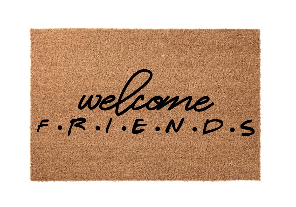 Custom Welcome Friends Doormat - Personalized Front Door Mat 36