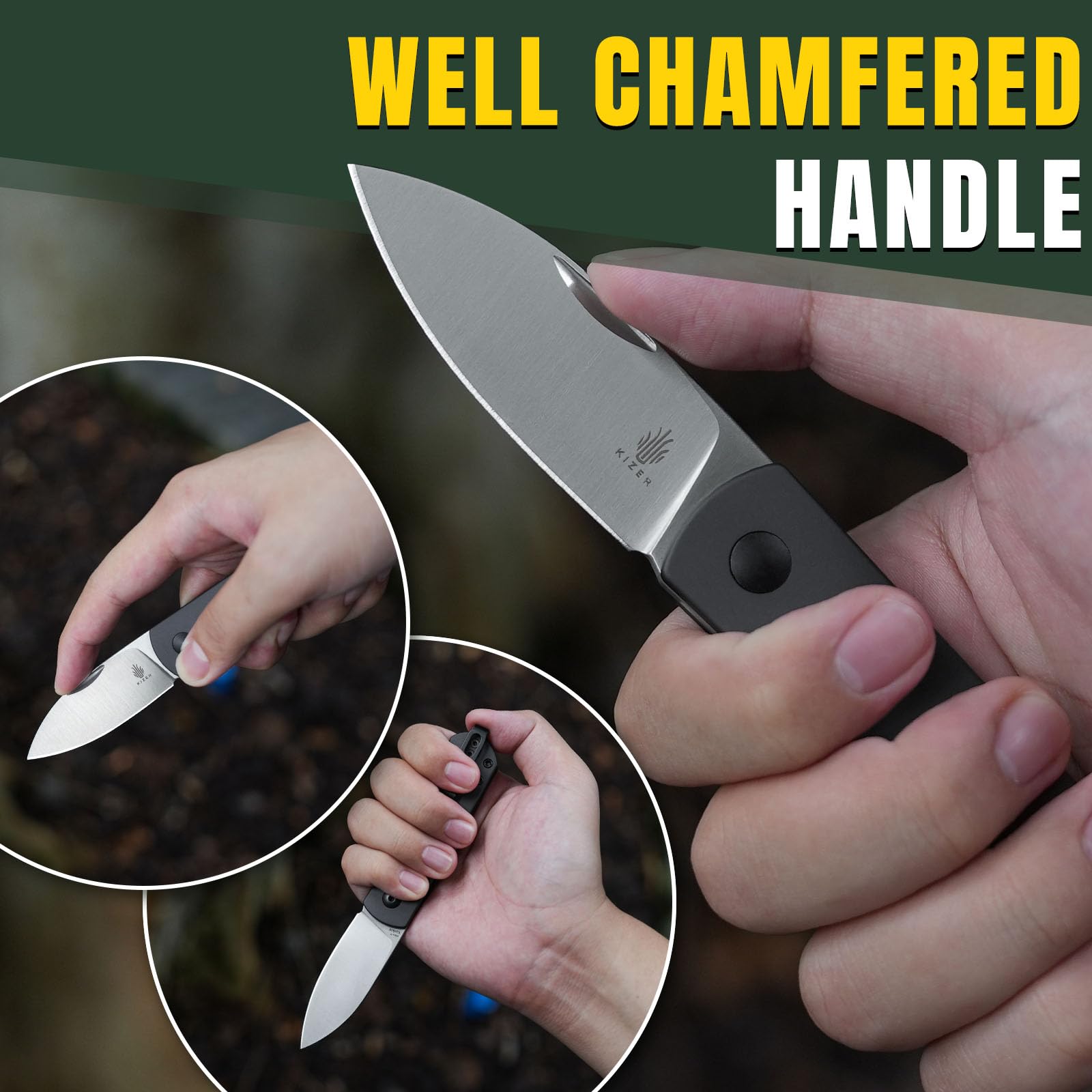 Kizer Yorkie Pocket Knife - 2.58