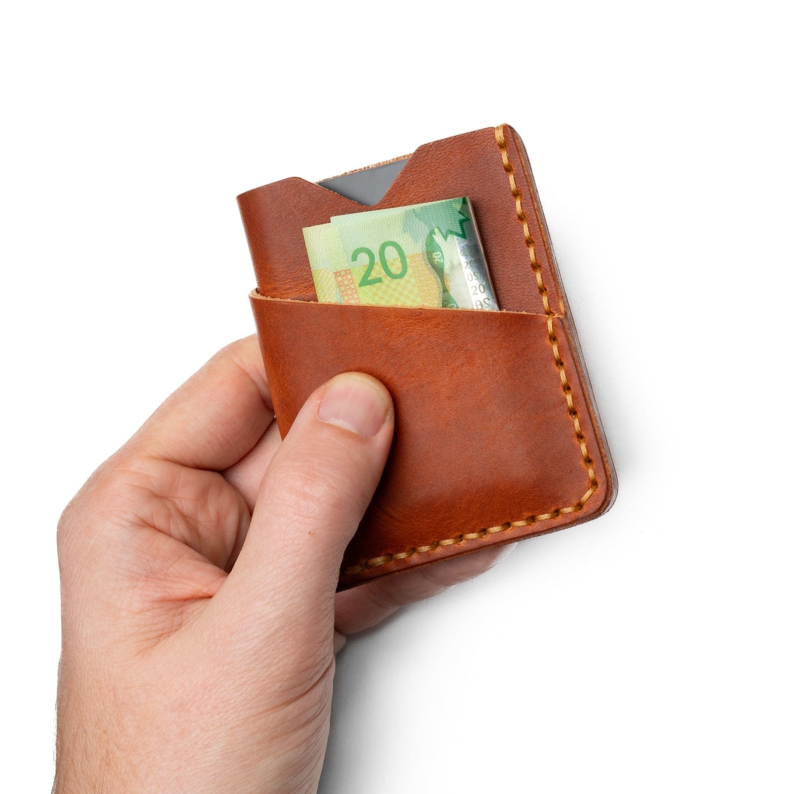 Genuine Leather Front Pocket Wallet for Men - Slim RFID Blocking Minimalist Wallet - Perfect for Travel, Everyday Carry & Gift Giving