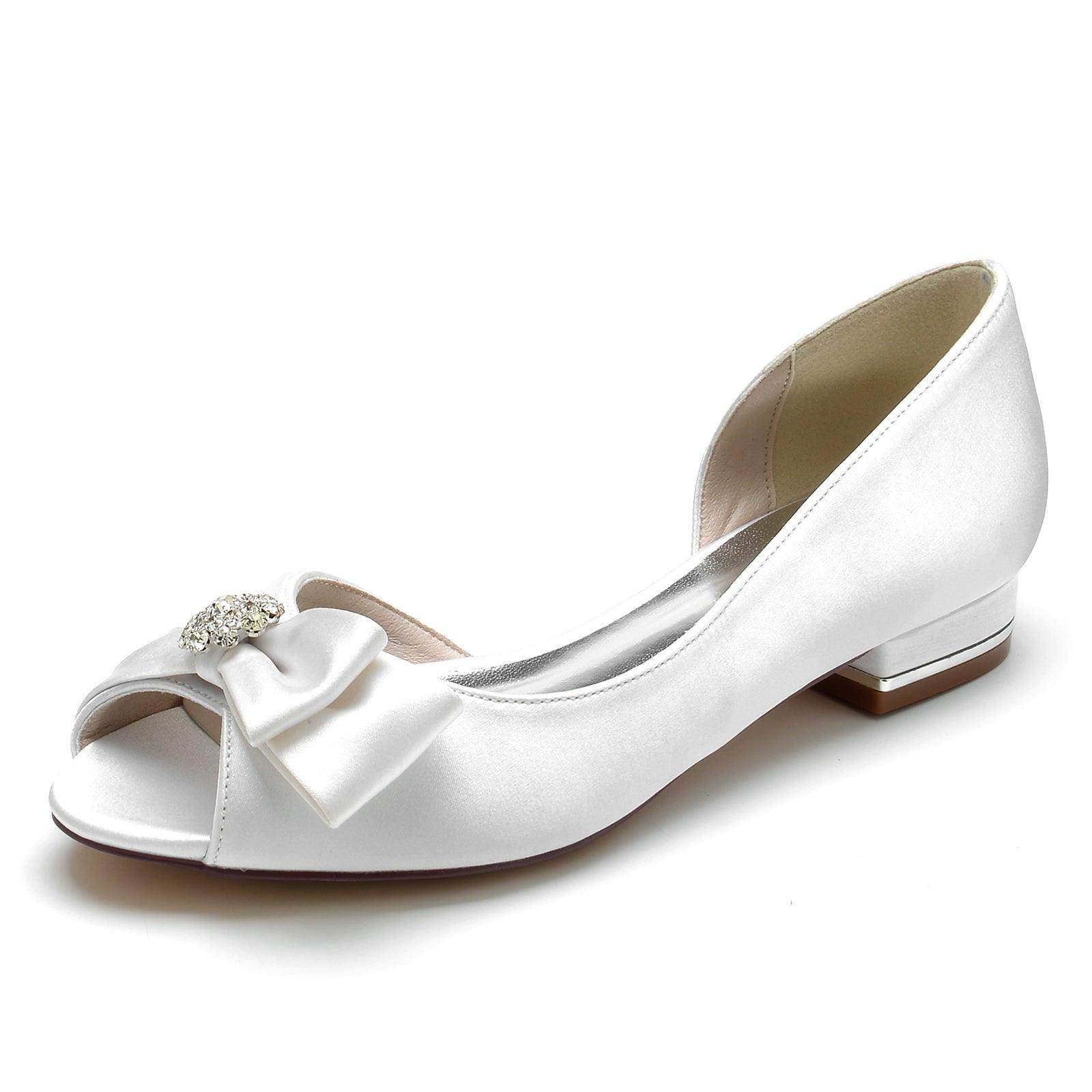 Flat Heel 2.5cm Silk-Like Comfortable Shoes CK0285 - Perfect for Office, Wedding & Casual Wear