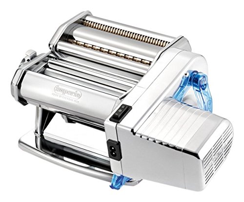 Imperia 650 Electric Pasta Maker Machine - Stainless Steel Pasta & Ravioli Maker - Perfect for Italian Cuisine, Home Cooking & Restaurant Use