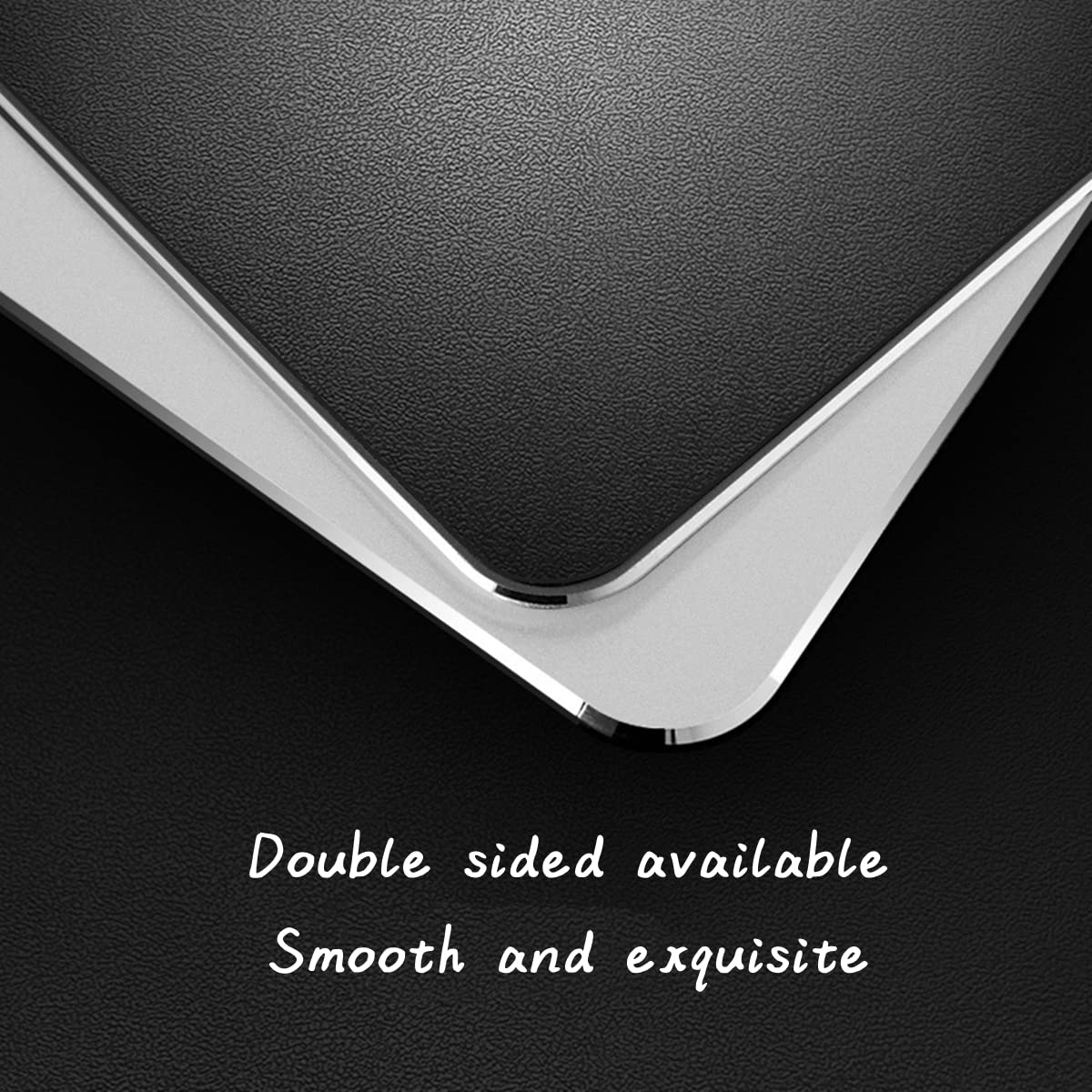 Hard Silver Aluminum Metal Mouse Pad - 9.45 x 7.9 Inches XL Size, Double Sided Waterproof Office & Gaming Mouse Mat with Zodiac Constellation Design for Fast, Accurate Control - Perfect for Laptop, Computer, PC (Virgo) - Ideal for Work, Gaming & Home Office Use