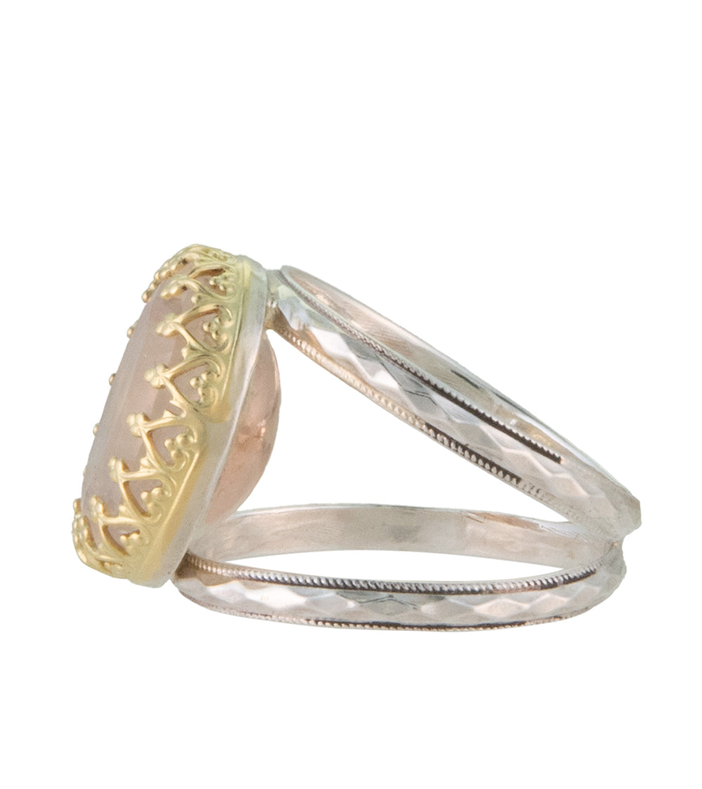 Galit Rainbow Moonstone Faceted Ring - Elegant Handmade Jewelry for Women | Perfect for Weddings, Parties & Everyday Wear