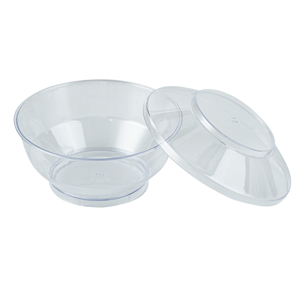 4 oz Round Clear Plastic Deli Containers with Lids - 3.25