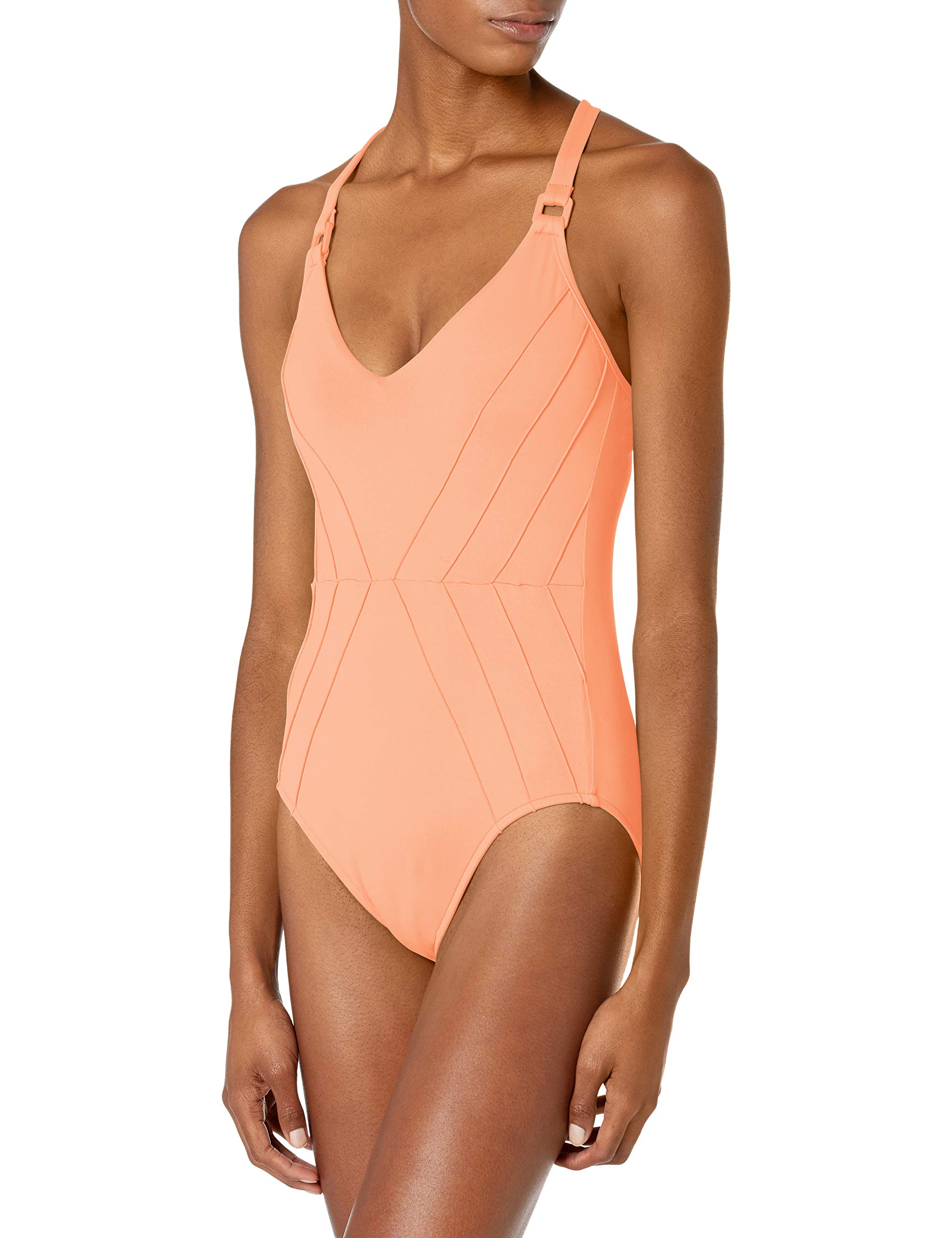 Seafolly Women's Adjustable Straps Pintuck One Piece Swimsuit - Perfect for Beach Vacations, Pool Parties & Summer Getaways