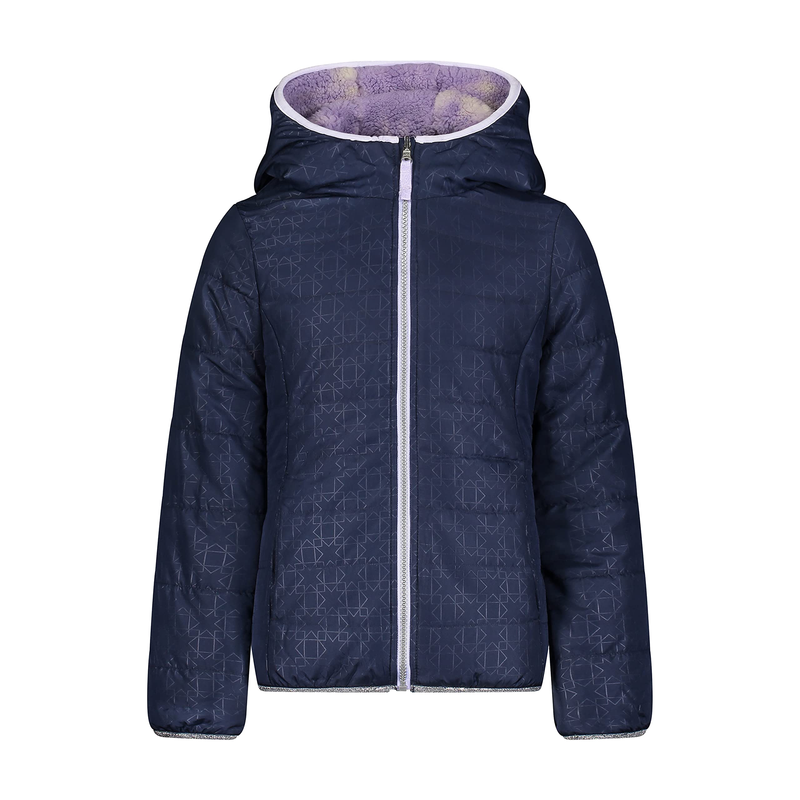 London Fog Girls' Midweight Fleece-Lined Jacket - Warm Winter Coat for School, Outdoor Activities & Casual Wear