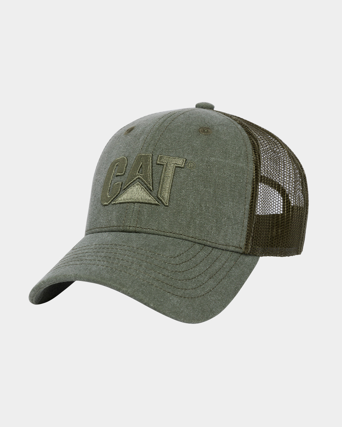 Vintage Pigment Dyed Trucker Hat for Men & Women - Distressed Cotton Snapback Cap for Outdoor, Hiking, and Casual Wear