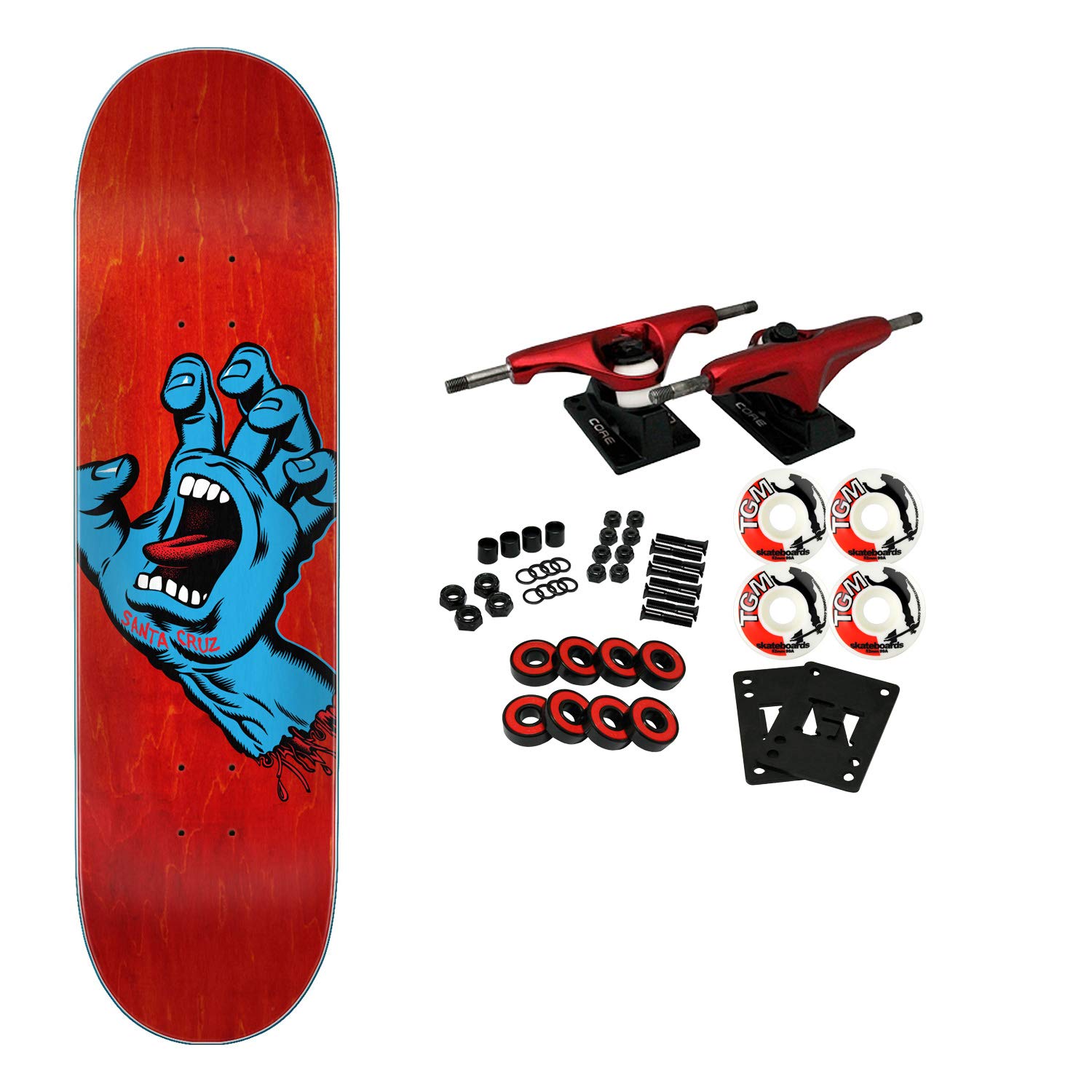 Santa Cruz Screaming Hand Complete Skateboard - 8.0