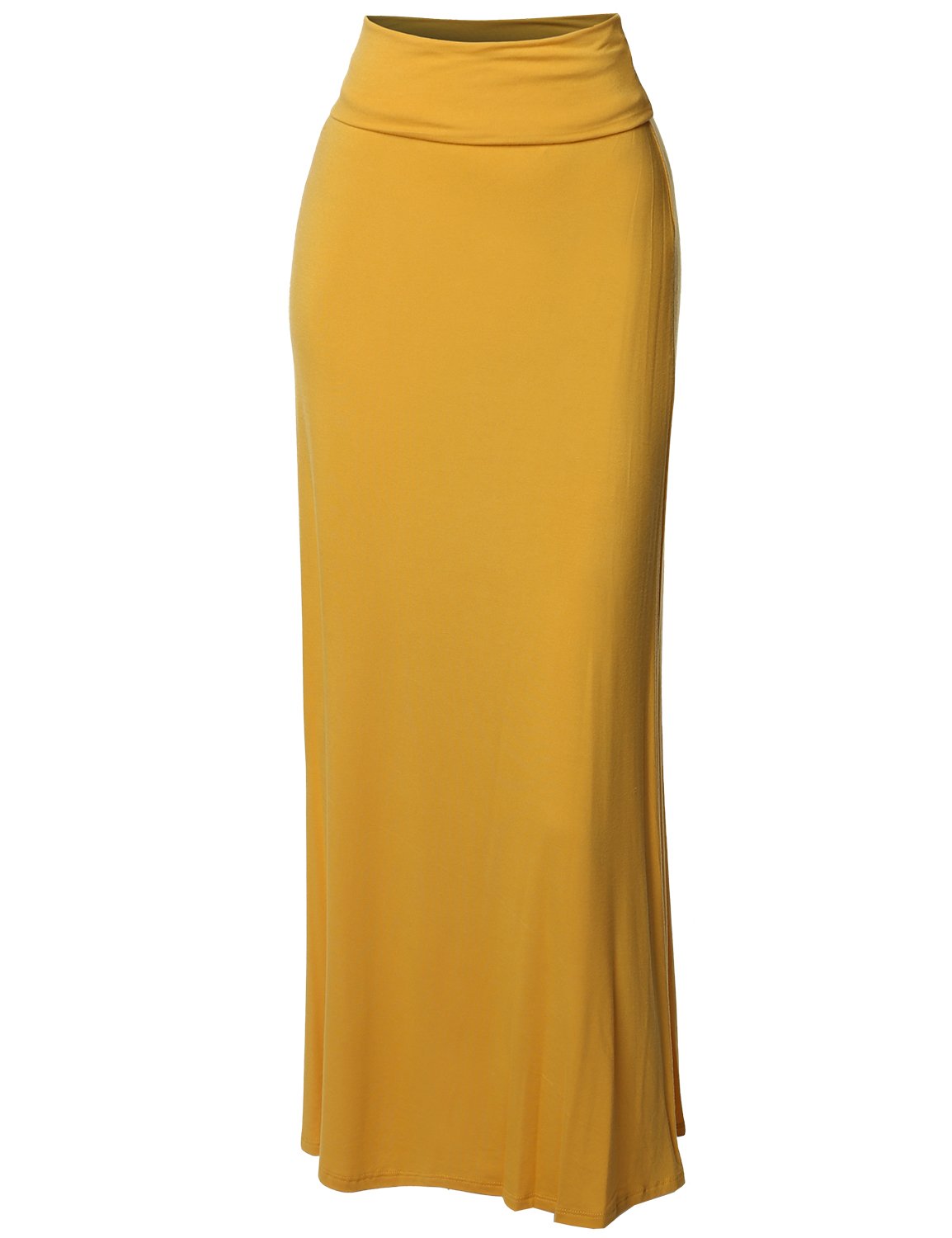 Stylish Women's Fold Over Flare Long Maxi Skirt - Boho Chic High Waisted Beach Skirt for Summer, Vacations & Casual Outings