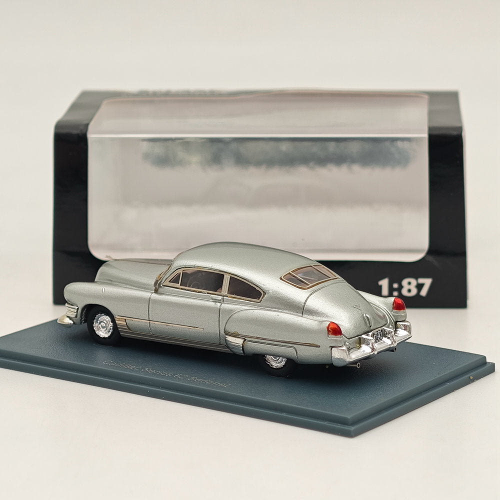 1/87 NEO SCALE MODELS Cadillac Series 62 Sedanet Coupe Silver Resin Car - Limited Edition Collectible Diecast Model for Display, Gifts & Car Enthusiasts