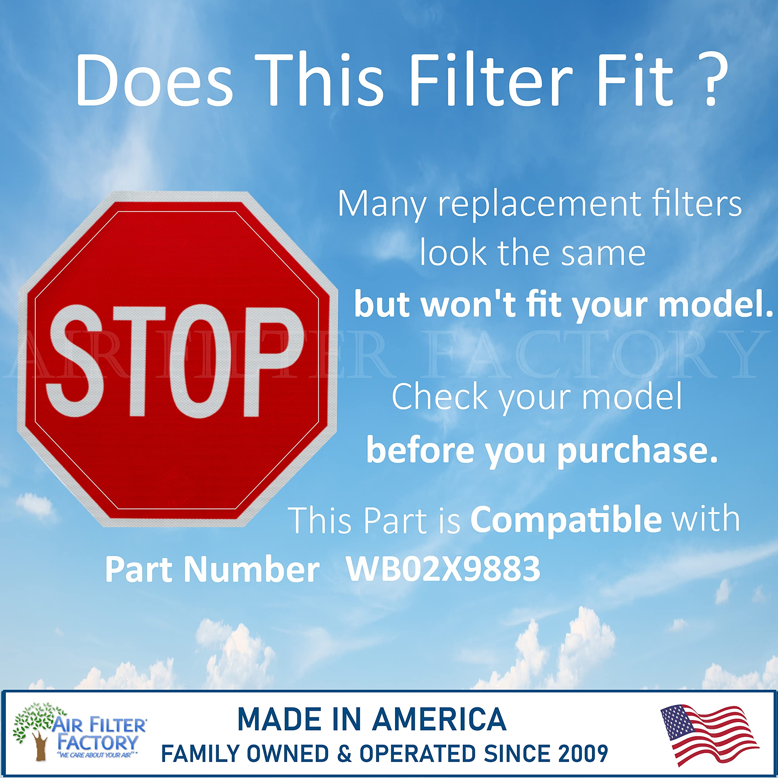 GE Microwave Oven Charcoal Air Filter Replacement (WB02X9883) - 6.13
