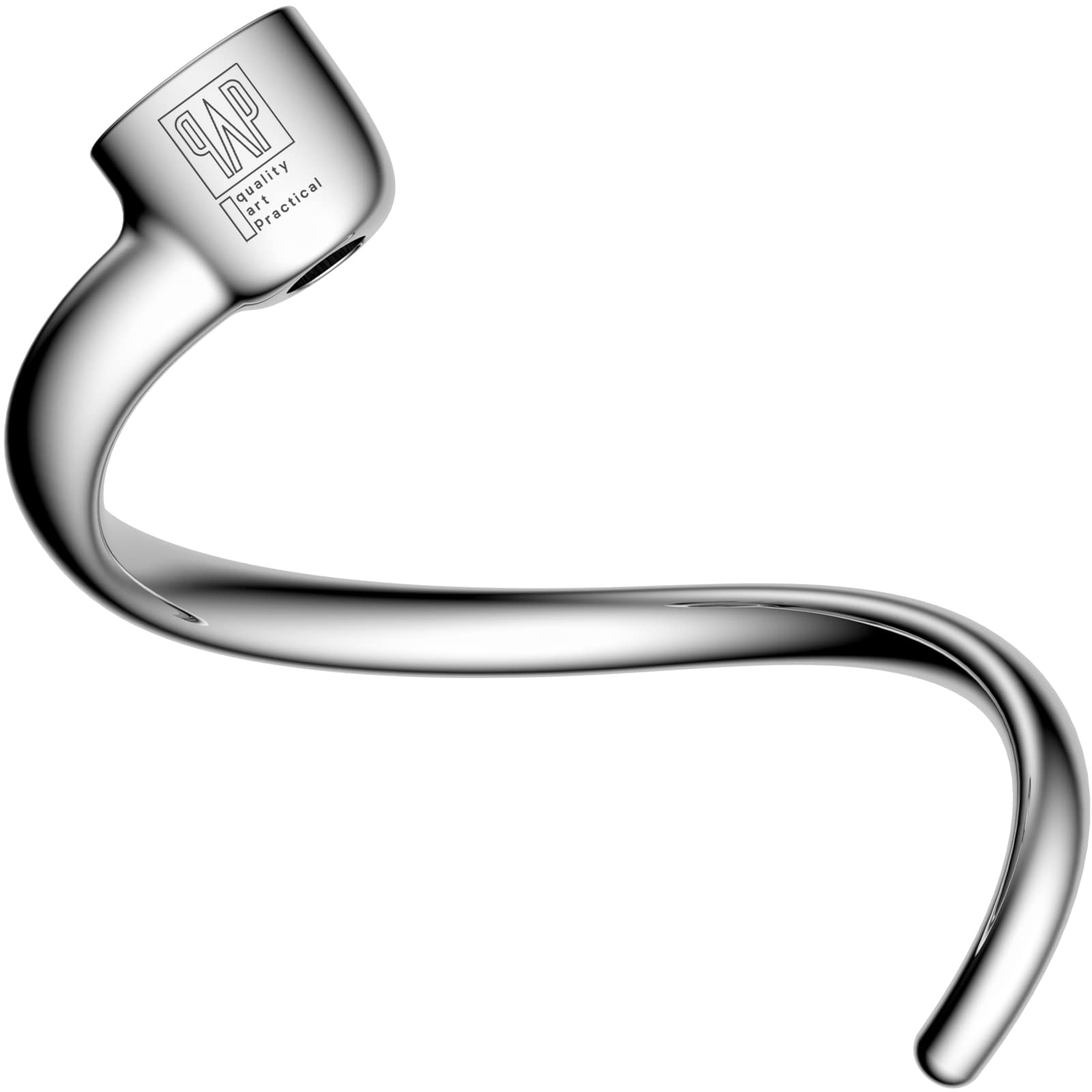 KitchenAid 7/8 Qt Spiral Dough Hook Replacement - Compatible with Stand Mixers for Baking Bread, Pizza Dough & Pastries | Durable Stainless Steel Mixer Attachment