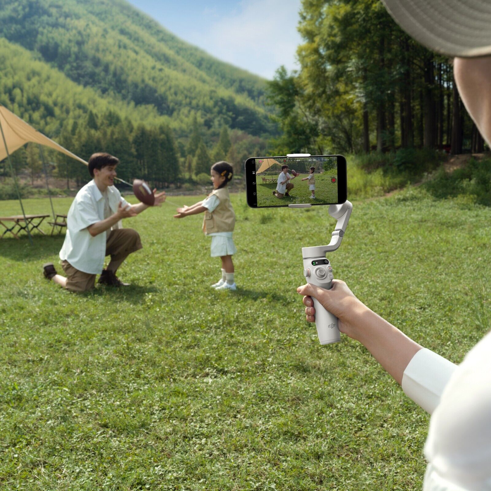 DJI Osmo Mobile 6 Smartphone Gimbal Stabilizer - Platinum Gray for Smooth 4K Videos & Photos | Perfect for Vlogging, Travel & Social Media Content Creation