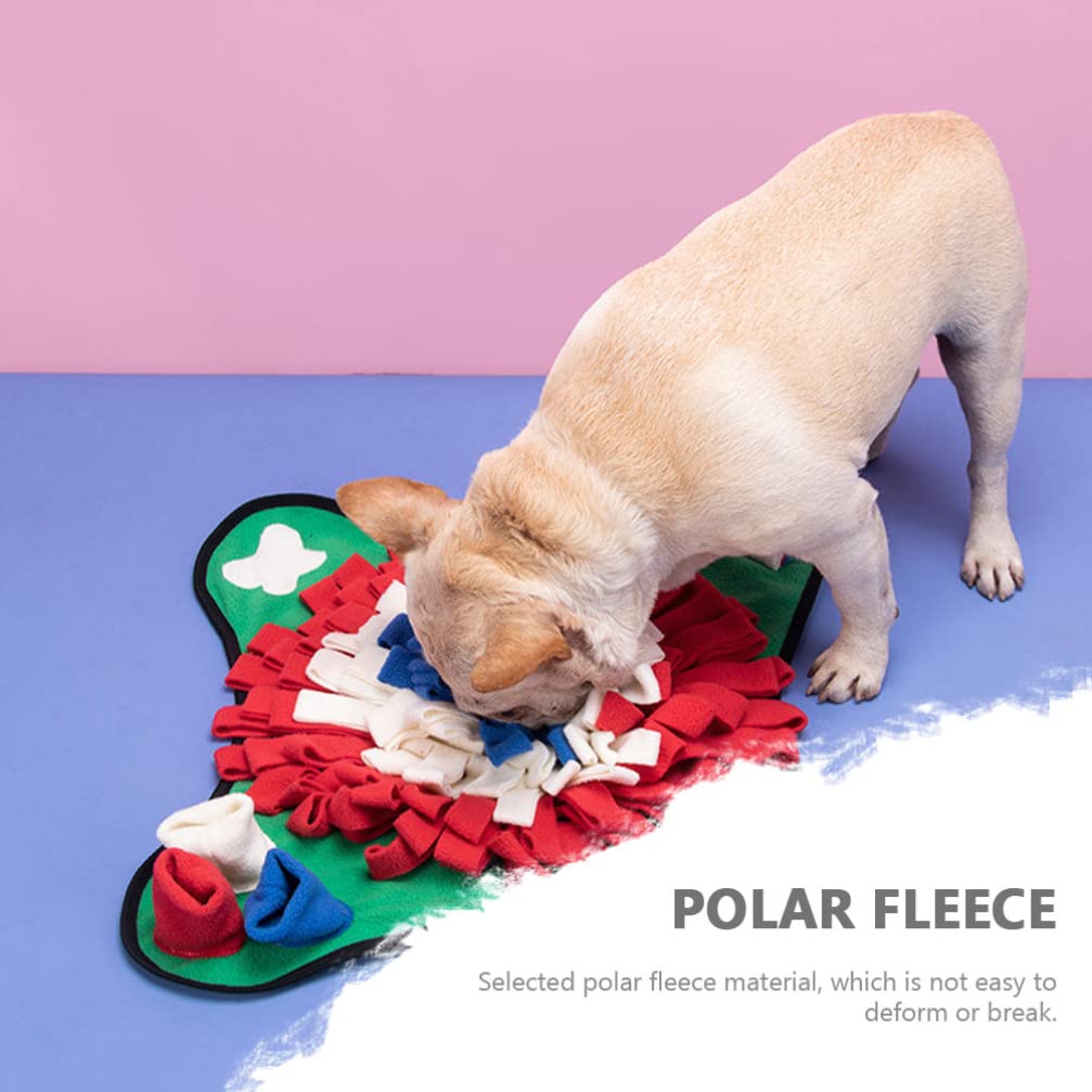 Balacoo Dog Snuffle Mat - Interactive Puzzle Toy for Dogs, Sniffing & Foraging Training Blanket with Polar Fleece - Perfect for Mental Stimulation & Indoor/Outdoor Play