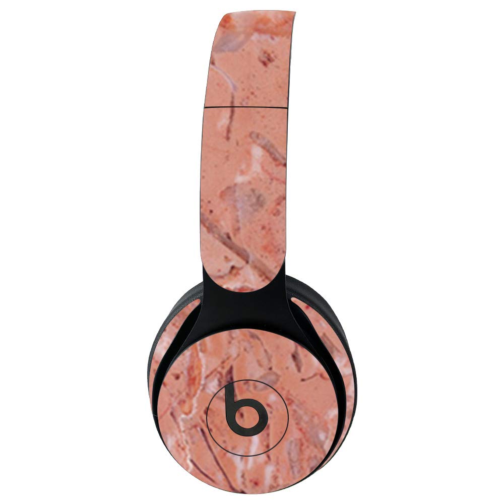 MightySkins Pink Marble Vinyl Skin Wrap for Beats Solo Pro Wireless Headphones - Protective, Durable, Customizable Decal Cover | Easy to Apply & Remove | Made in USA | Perfect for Travel, Workouts & Personalization