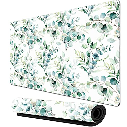 Green White Eucalyptus Leaf Floral