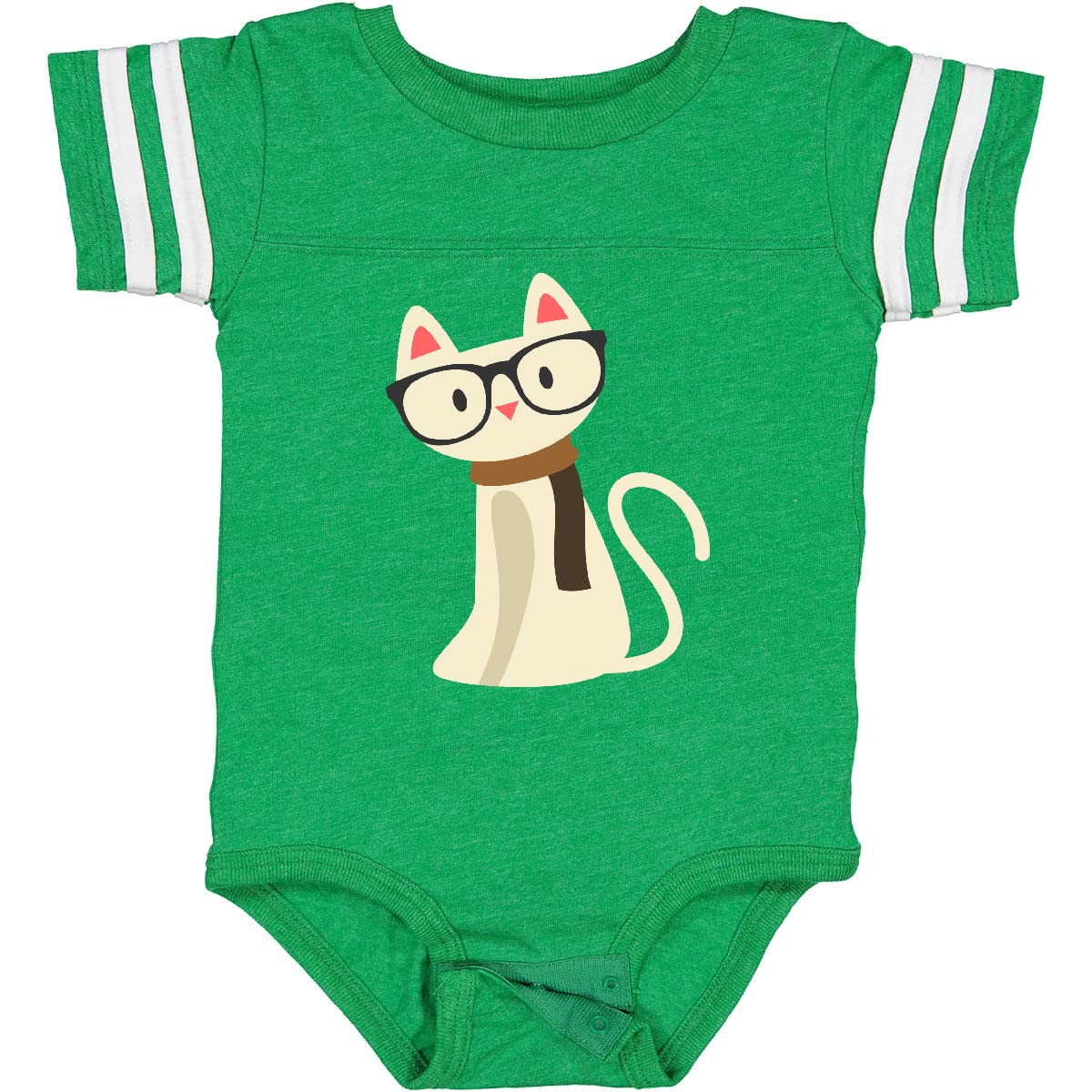Inktastic Hipster Cat Baby Bodysuit - Cute & Comfortable Cotton Onesie for Newborns & Infants - Perfect for Playdates, Photo Shoots & Everyday Wear