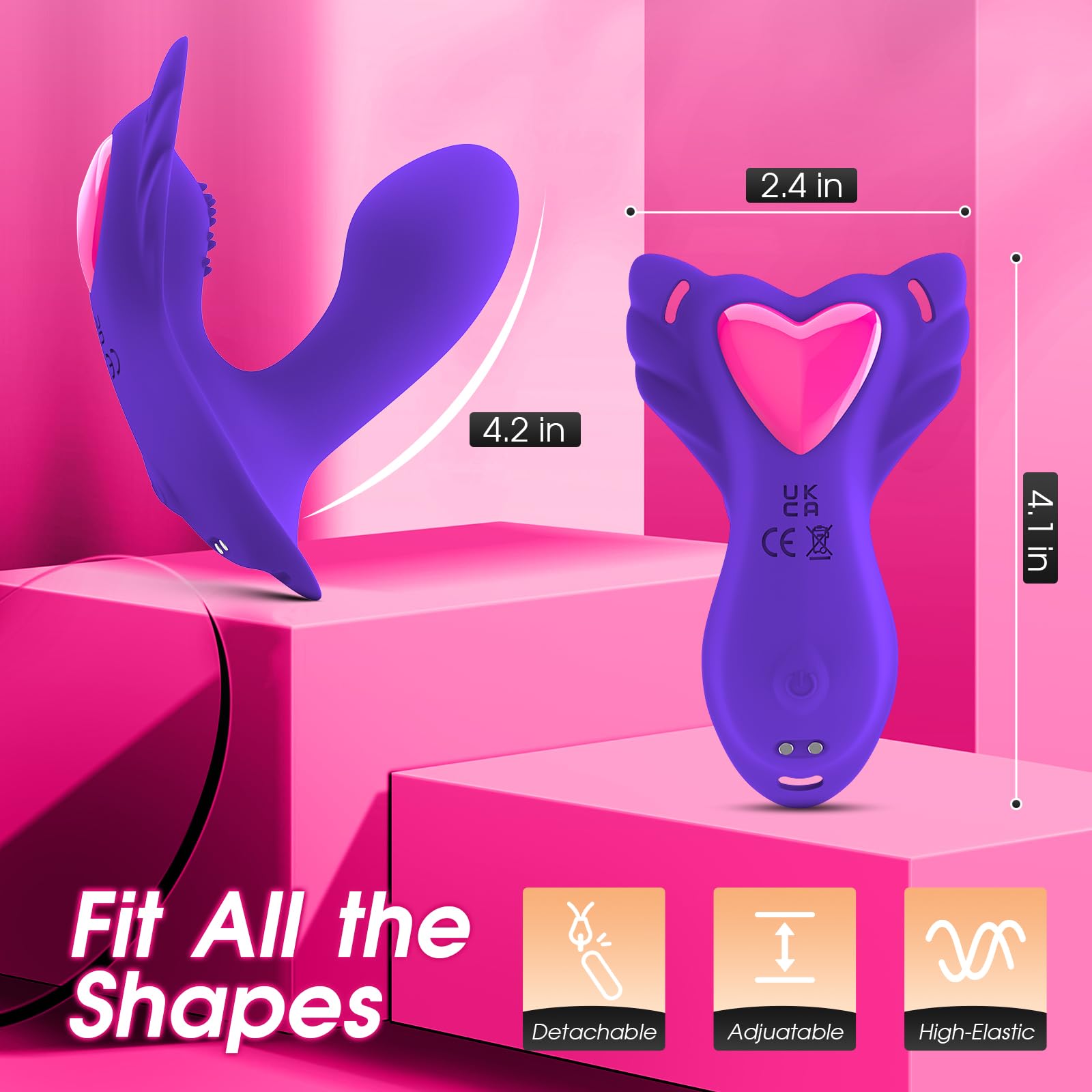 **9-Speed Wearable Vibrator Panty Insert - APP Controlled G-Spot & Clitoral Stimulator for Women & Couples - Perfect for Discreet Public Play & Intimate Moments**