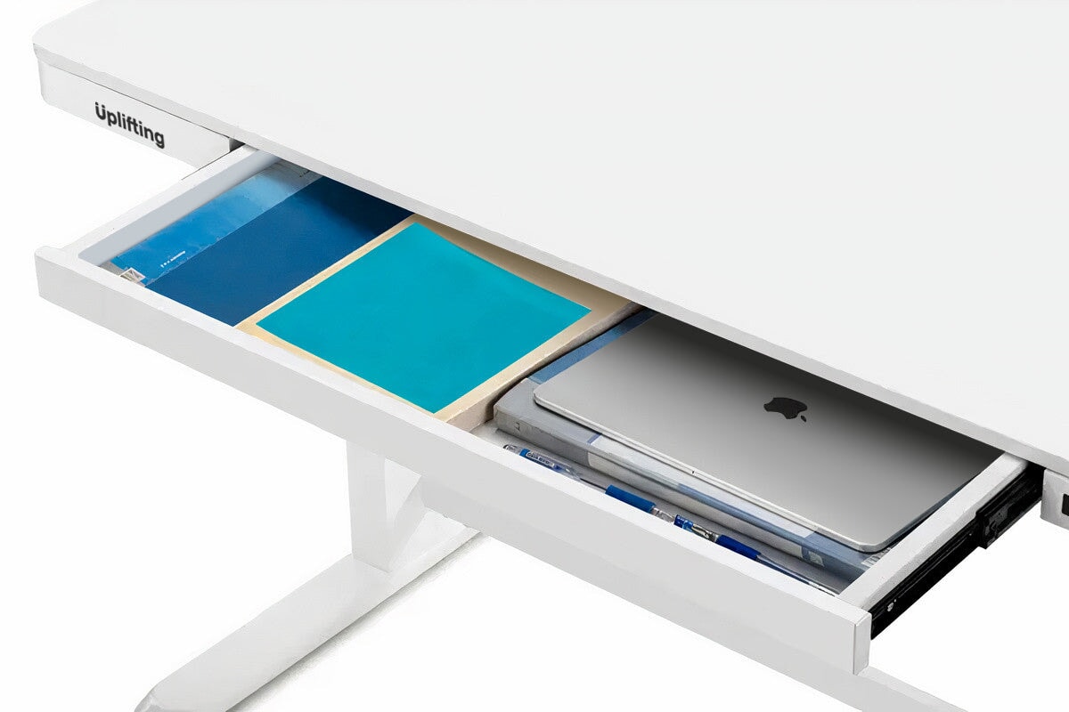 Uplifting Tango Electric Sit Stand Desk - Adjustable Height Standing Desk for Home & Office - Ergonomic Workstation for Better Posture & Productivity | Perfect for Remote Work, Gaming & Study Setup