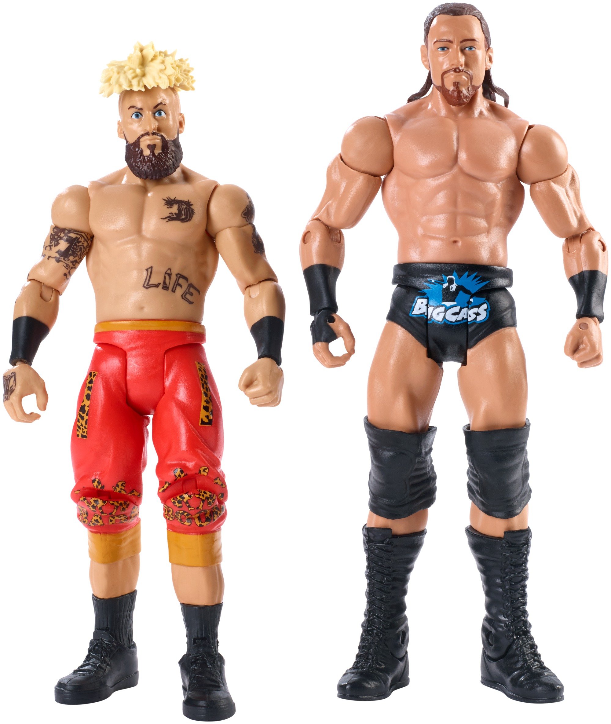 WWE Enzo Amore & Big Cass 2-Pack Action Figures - Official Wrestling Collectibles for Fans & Display Scenes