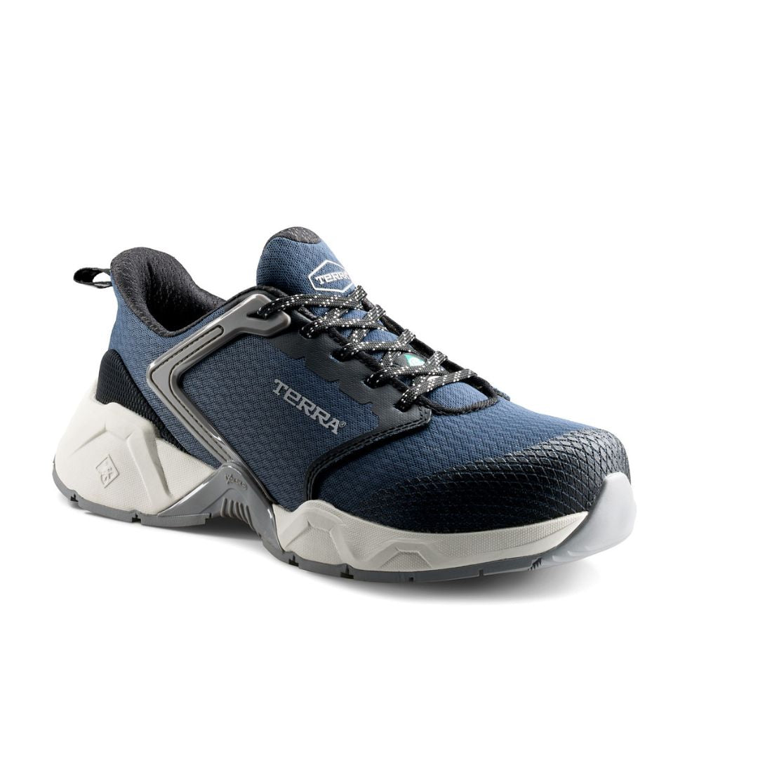 Terra Vector 1276NV Unisex Composite Toe Athletic Work Shoes - Navy Blue Safety Footwear for Construction, Warehouse & Industrial Work