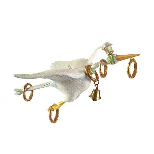12 Days 5 Golden Rings Christmas Ornament by Patience Brewster - Handcrafted Holiday Tree Decor for Xmas Gifts & Festive Home Decor