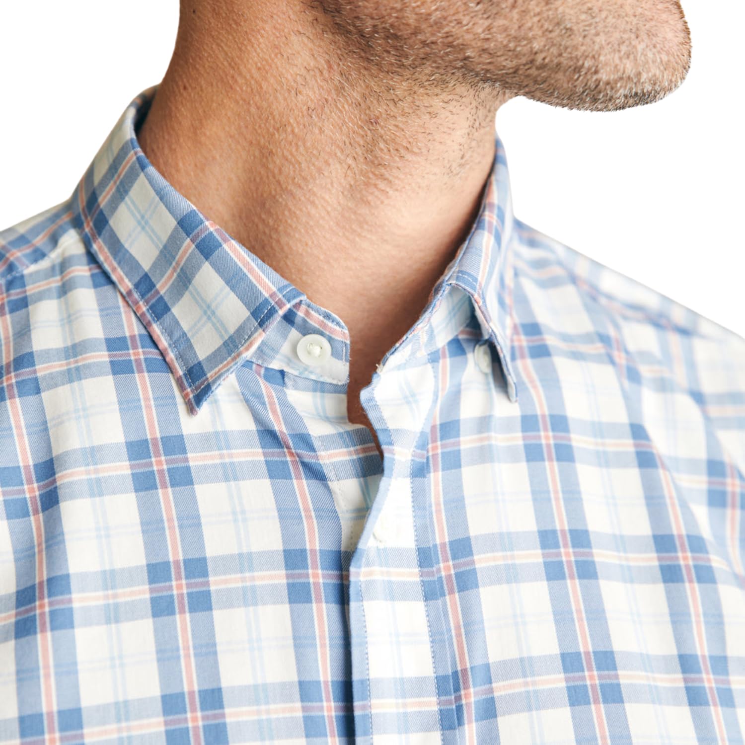 Faherty Men's Movement Shirt - Lightweight, Breathable & Stylish Button-Up for Casual Wear, Outdoor Adventures & Travel | Perfect for Hiking, Beach & Summer Outfits